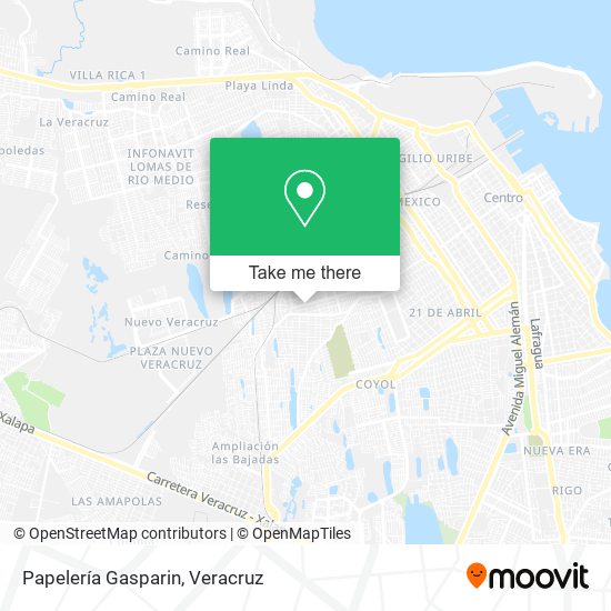 Papelería Gasparin map