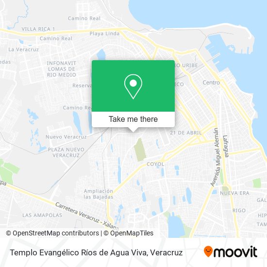 Templo Evangélico Ríos de Agua Viva map