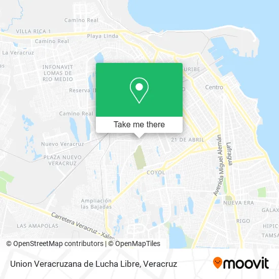Union Veracruzana de Lucha Libre map