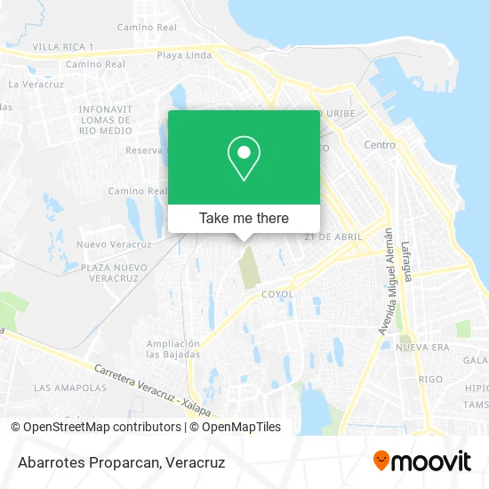 Abarrotes Proparcan map