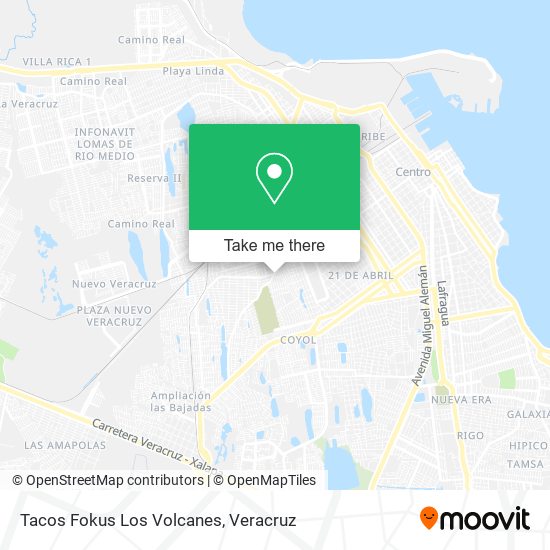 Tacos Fokus Los Volcanes map