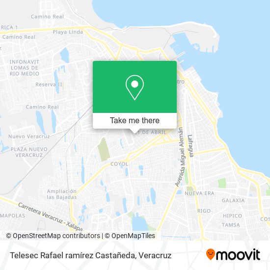 Mapa de Telesec Rafael ramírez Castañeda
