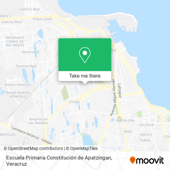 Mapa de Escuela Primaria Constitución de Apatzingan
