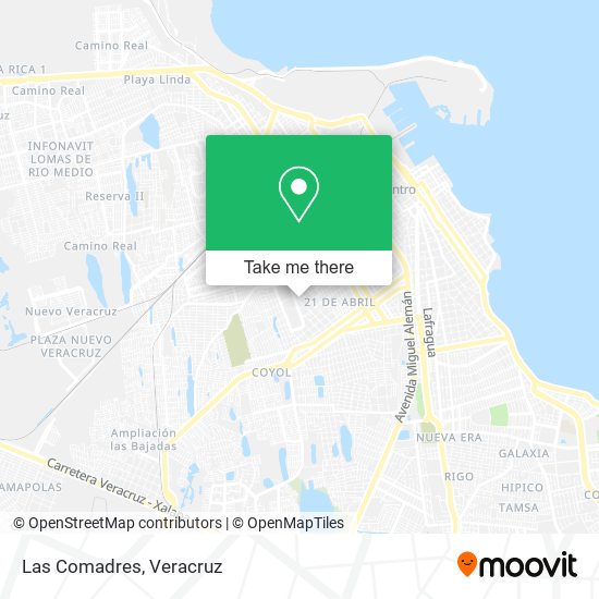 Mapa de Las Comadres