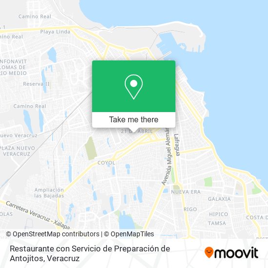 Restaurante con Servicio de Preparación de Antojitos map
