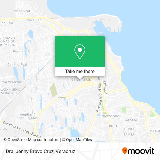 Dra. Jenny Bravo Cruz map