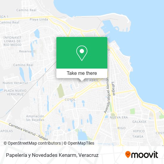 Papelería y Novedades Kenarm map