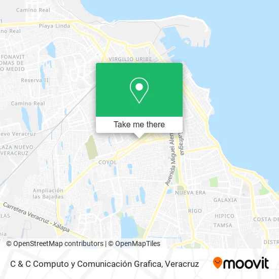 C & C Computo y Comunicación Grafica map