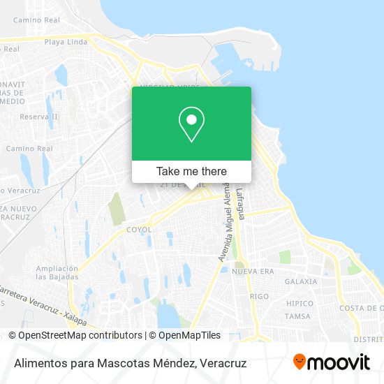 Alimentos para Mascotas Méndez map