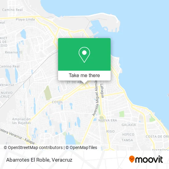 Abarrotes El Roble map