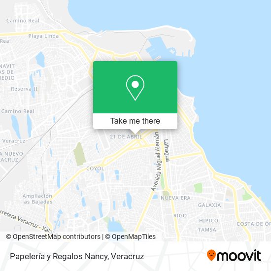 Mapa de Papelería y Regalos Nancy