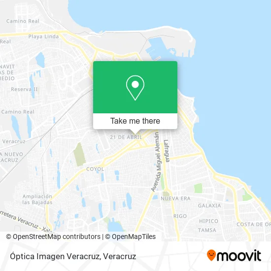 Óptica Imagen Veracruz map