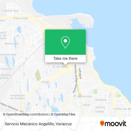 Mapa de Servicio Mecánico Angelillo