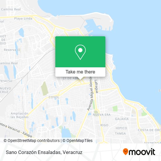 Mapa de Sano Corazón Ensaladas