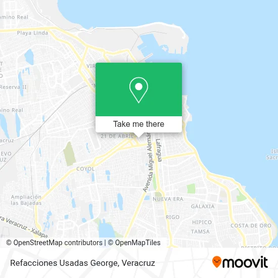 Refacciones Usadas George map