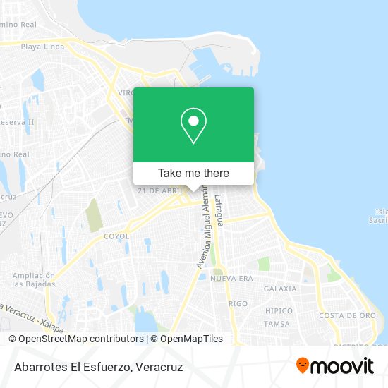 Abarrotes El Esfuerzo map