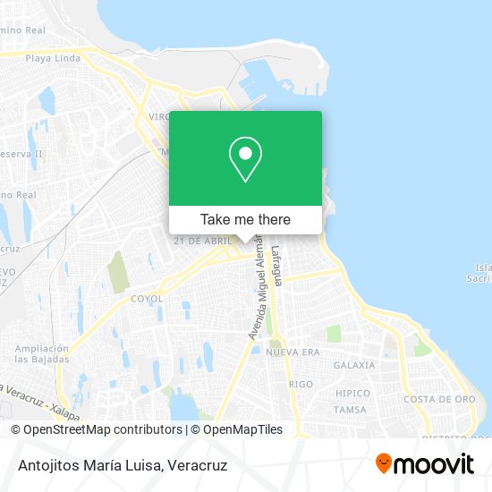 Mapa de Antojitos María Luisa