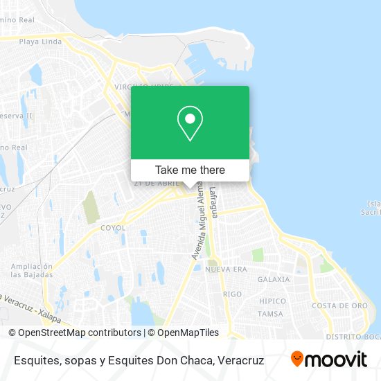 Mapa de Esquites, sopas y Esquites Don Chaca
