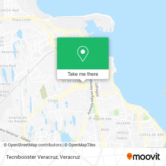 Tecnibooster Veracruz map