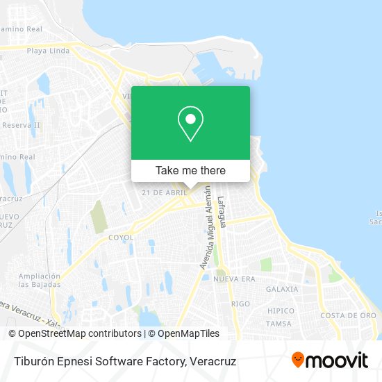 Tiburón Epnesi Software Factory map