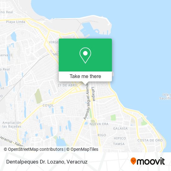 Mapa de Dentalpeques Dr. Lozano