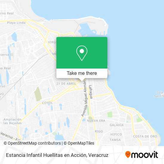 Mapa de Estancia Infantil Huellitas en Acción