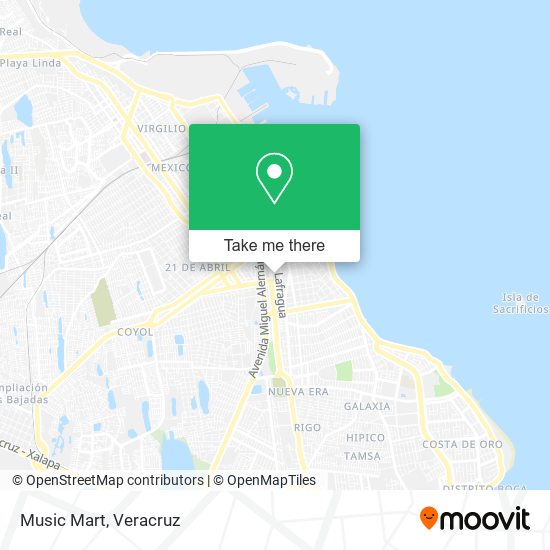 Mapa de Music Mart