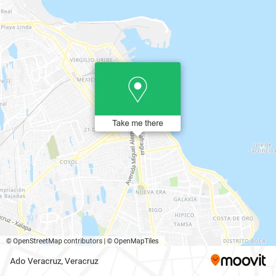 Mapa de Ado Veracruz