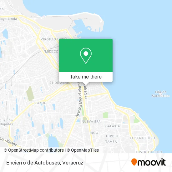 Encierro de Autobuses map