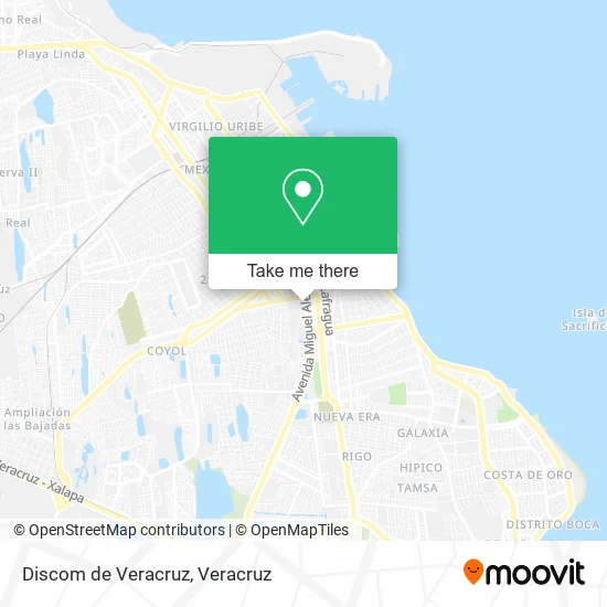 Discom de Veracruz map