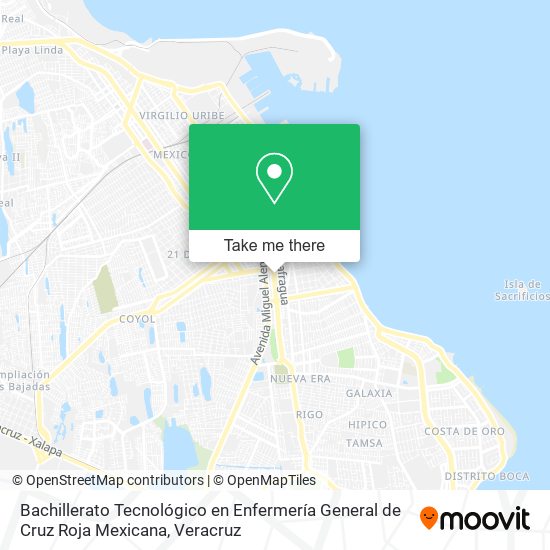 Bachillerato Tecnológico en Enfermería General de Cruz Roja Mexicana map
