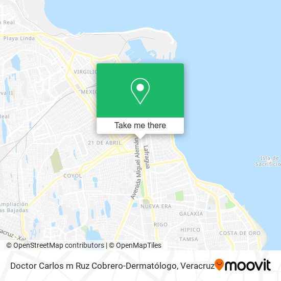 Doctor Carlos m Ruz Cobrero-Dermatólogo map
