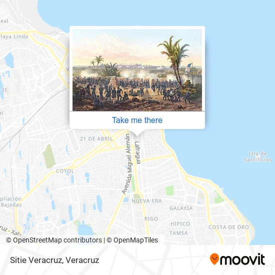 Sitie Veracruz map