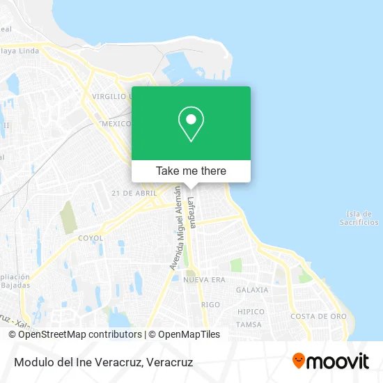 Modulo del Ine Veracruz map