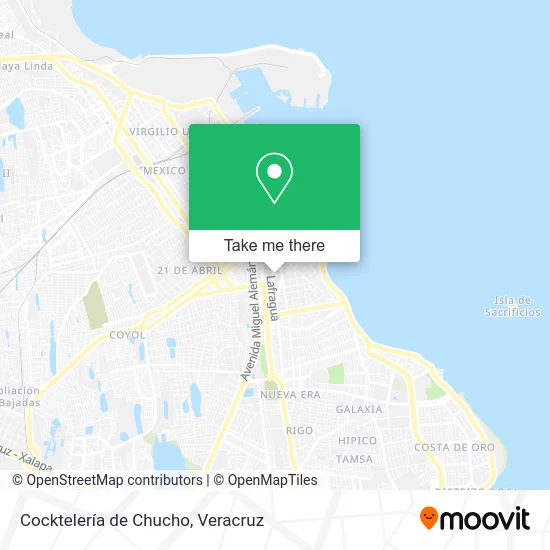 Cocktelería de Chucho map