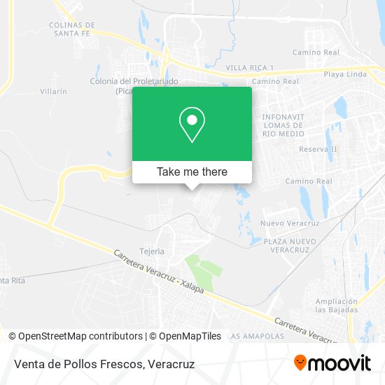 Venta de Pollos Frescos map