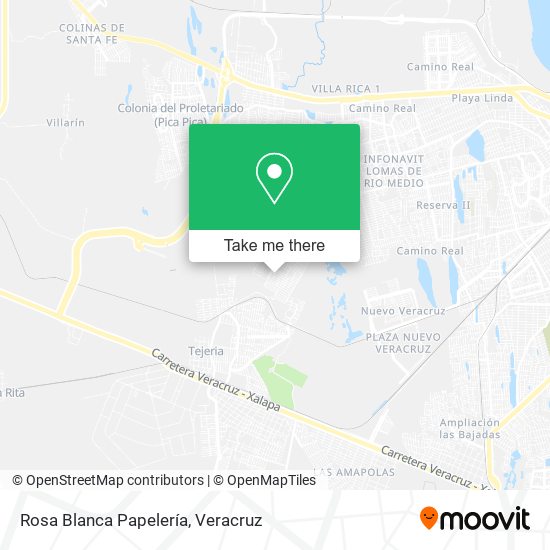 Rosa Blanca Papelería map