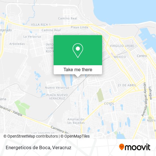 Mapa de Energeticos de Boca