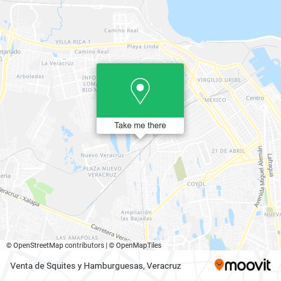 Venta de Squites y Hamburguesas map