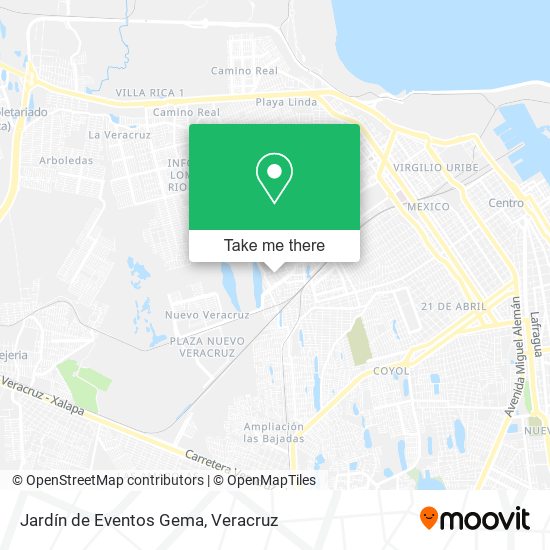 Jardín de Eventos Gema map