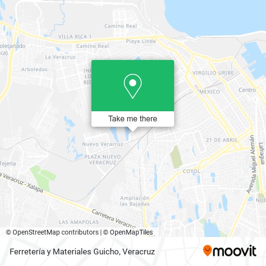 Ferretería y Materiales Guicho map