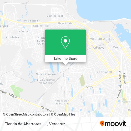 Mapa de Tienda de Abarrotes Lili