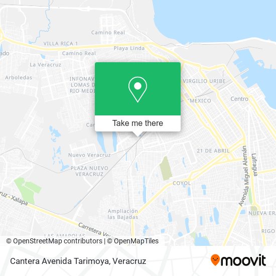 Cantera Avenida Tarimoya map