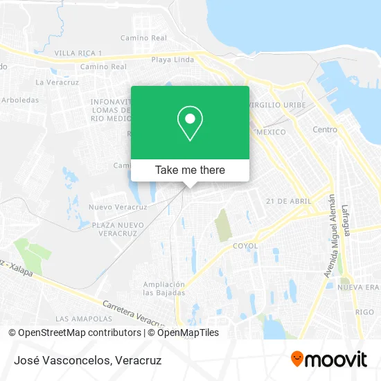 José Vasconcelos map