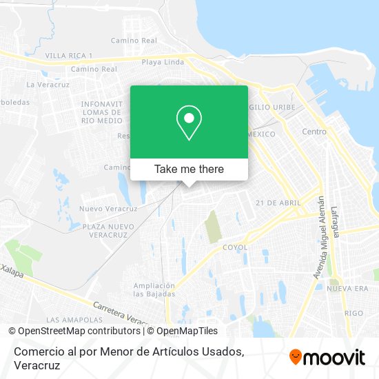 Mapa de Comercio al por Menor de Artículos Usados