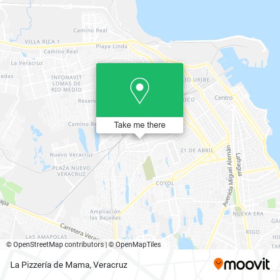 La Pizzería de Mama map
