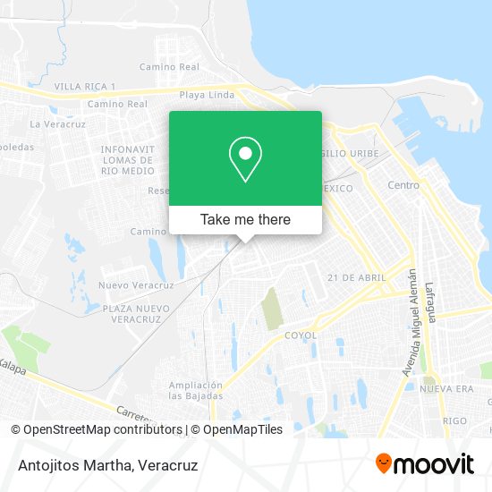 Mapa de Antojitos Martha