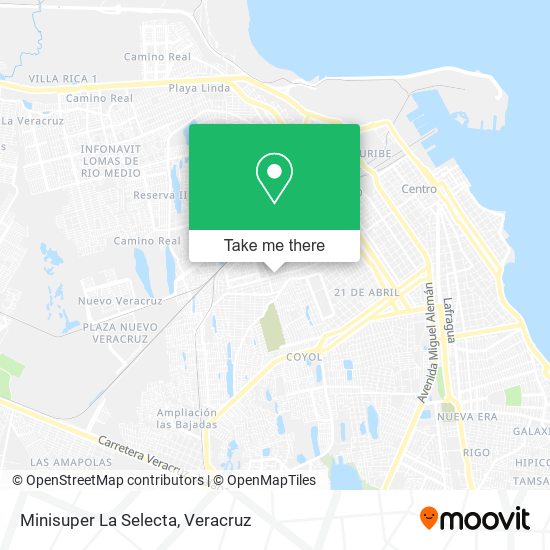 Mapa de Minisuper La Selecta