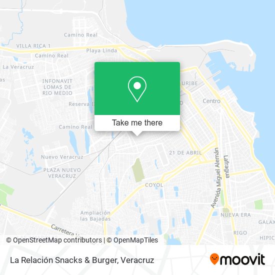 Mapa de La Relación Snacks & Burger