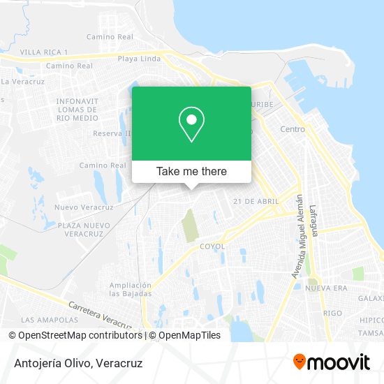 Mapa de Antojería Olivo